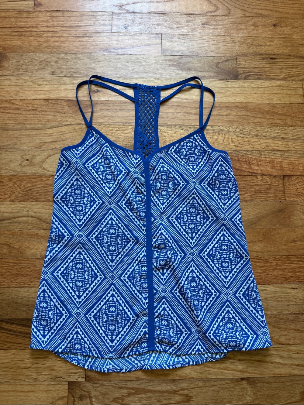 Maurices Blue Printed Racerback Camisole